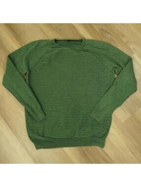 J.Crew Green Academia Sweater LT Large Tall Classic Preppy Heritage 90s